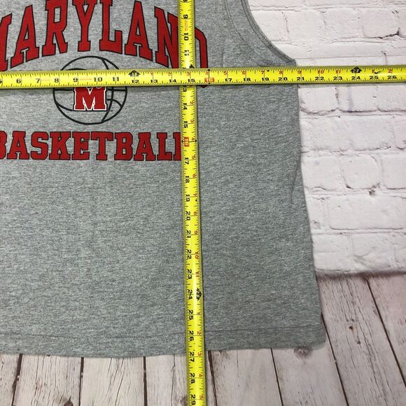 Vintage University of Maryland Basketball Men Tank Top Size Large B251 -18 - Picture 3 of 12